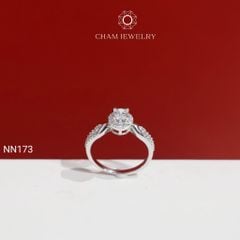 Nhẫn NN173 CHAM JEWELRY, Chủ 4.0mm (Barcode TNN1826).