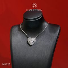 Mặt Dây Chuyền MK125 CHAM JEWELRY, Mặt Xỏ Trái Tim (Barcode TMX410)