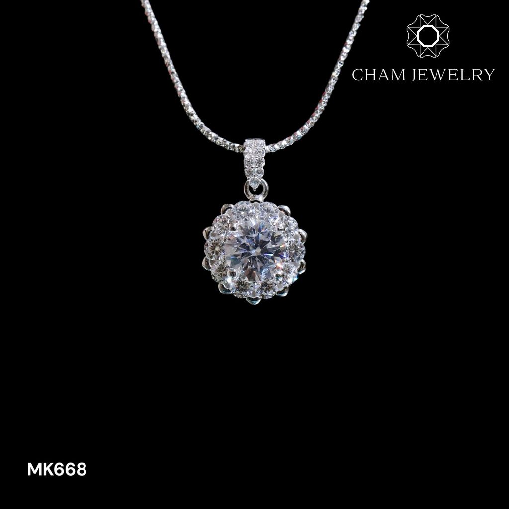 Mặt Dây Chuyền MK668 CHAM JEWELRY, Chủ 6.0mm (Barcode TMA1770).