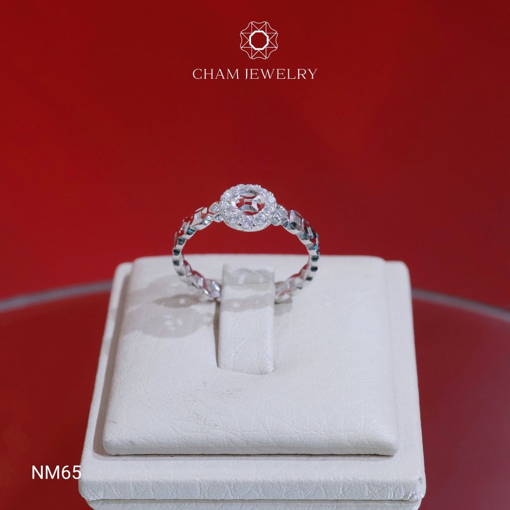 Nhẫn NM65 CHAM JEWELRY, Nhẫn Kim Tiền (Barcode TNDT72).