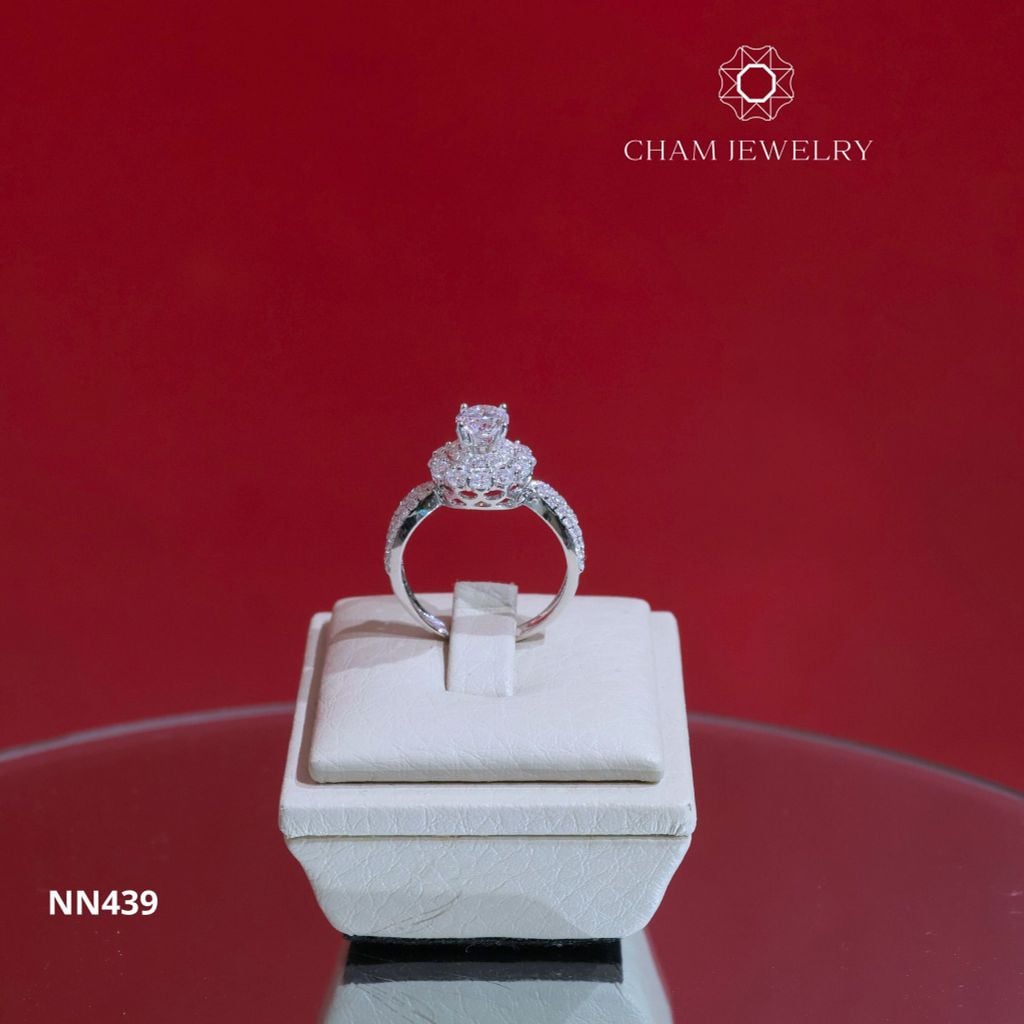 Nhẫn NN439 CHAM JEWELRY, Chủ 5.5mm (Barcode TNN1404).