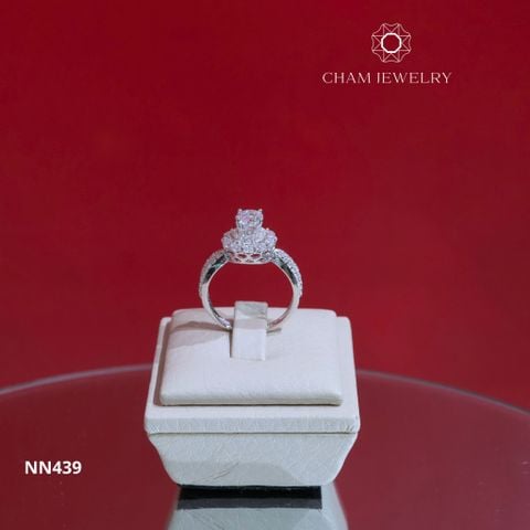 Nhẫn NN439 CHAM JEWELRY, Chủ 5.5mm (Barcode TNN1404).