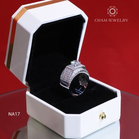 Nhẫn Nam NA17 CHAM JEWELRY, Chủ 6.5mm (Barcode TNNA432).