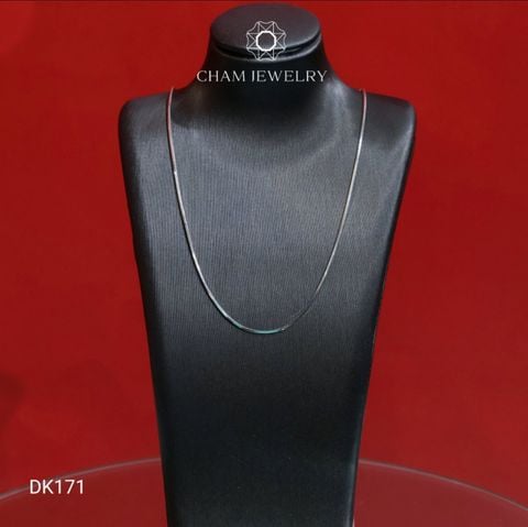 Dây Chuyền CHAM JEWELRY DK171, Dây Mì Trơn, Bản 0.8mm  (Barcode CDAYY10)
