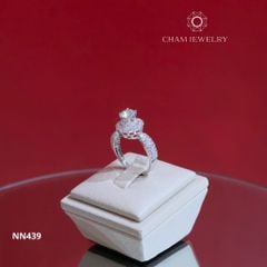 Nhẫn NN439 CHAM JEWELRY, Chủ 5.5mm (Barcode TNN1404).