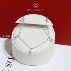 Lắc Chân CHAM JEWELRY LC36 , Lắc Cham Charm Hoa ( Barcode NLCY4)