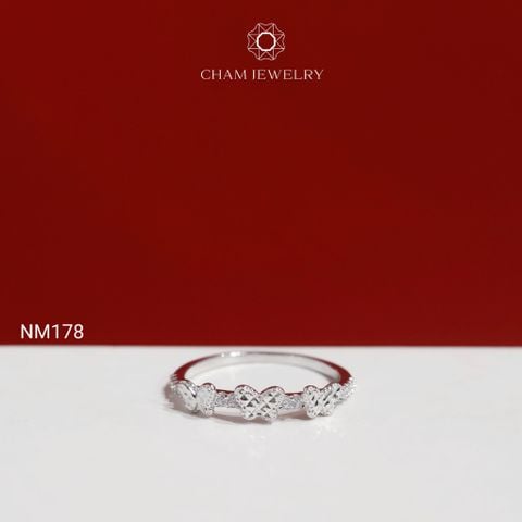 Nhẫn NM178 CHAM JEWELRY, Nhẫn Kiểu Bướm Chạm Máy (Barcode TNT933).