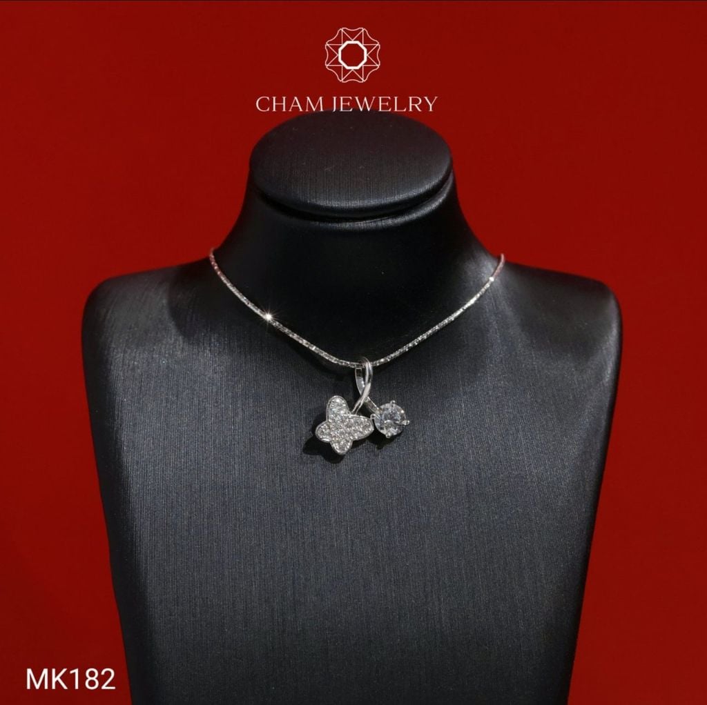 Mặt Dây Chuyền MK182 CHAM JEWELRY, Mặt Bướm (Barocde TMX428)