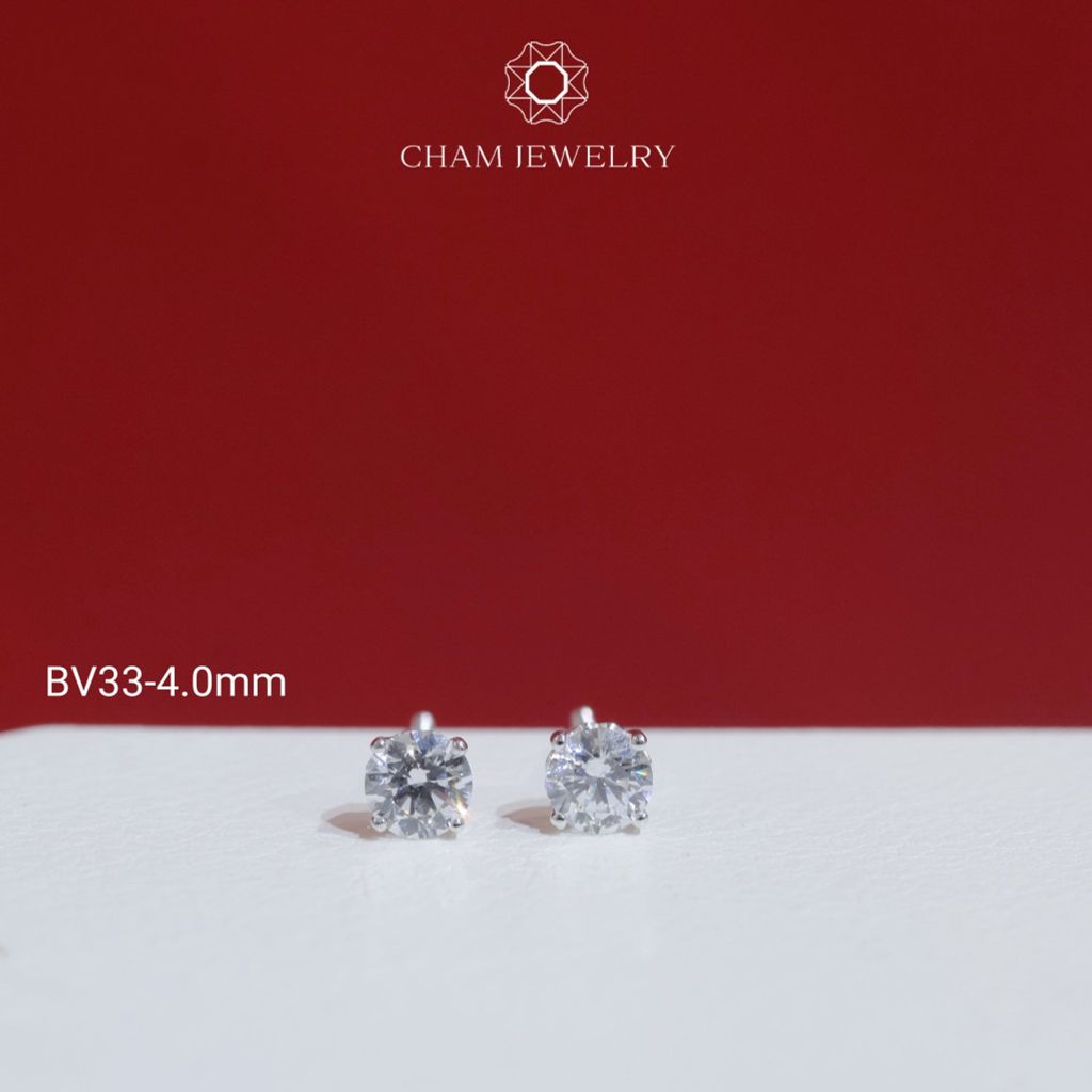 Hoa Tai BV33 CHAM JEWERLY, Bông Nụ Đá Newzealand (Barcode TBH15-TBH16-TBH14- TBH13 -TBH24-TBH109)