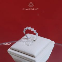 Nhẫn NM140 CHAM JEWELRY, Nhẫn Hoa 4 Cánh Bản 4.5mm (Barcode NNNH45).