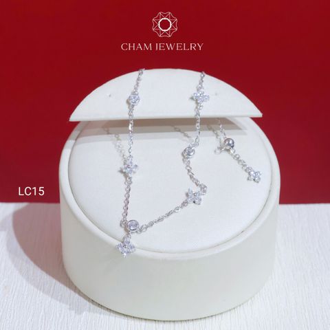 Lắc Chân LC15 CHAM JEWELRY, Lắc Chân Charm Cỏ 4 Lá (Barcode TLC522)