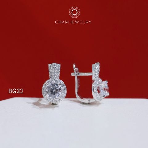 Hoa Tai CHAM JEWELRY BG32, Chủ 5.0mm (Barcode TBG1057).
