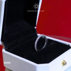 Nhẫn NM20 CHAM JEWELRY, Nhẫn Full Đá 1.75mm (Barcode TNF116)