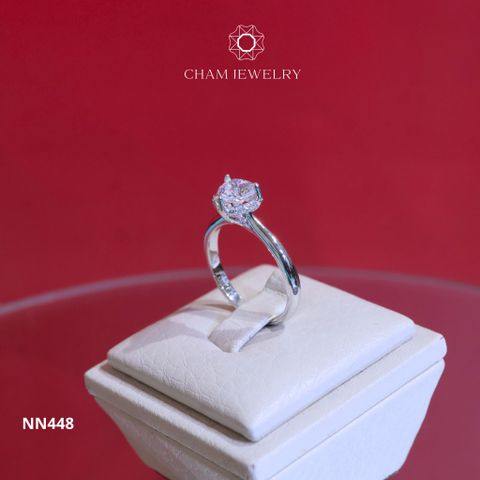 Nhẫn Nữ CHAM JEWELRY NN448, Chủ 6.0mm (Barcod TNN1314).