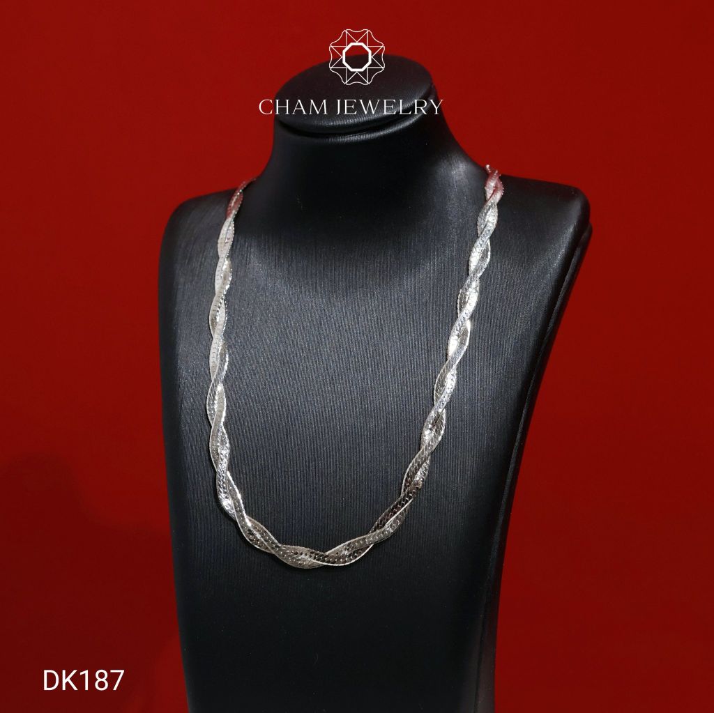 Dây Chuyền CHAM JEWELRY DK187, Dây 2 Bính Tròn ( C-DC(E1) ).
