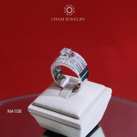 Nhẫn Nam NA108 CHAM JEWELRY, Chủ 6.0mm (Barcode TNNA429).