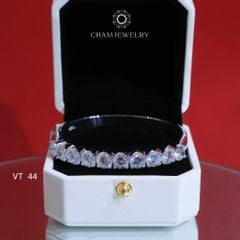 Vòng Tay CHAM JEWELRY VT44, Vòng 1 Hàng Đá, Đá 6.0mm (Barcode CV73208)