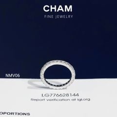 Nhẫn Nữ NMV06 Vàng 10k 2.0mm Kim Cương Lab Grown Diamond (Barcode CNNV01)