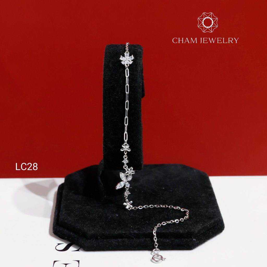 Lắc Chân LC28 CHAM JEWELRY, Lắc Chân Kiểu Bướm (Barcode CTNC98) .