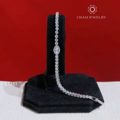 Lắc Tay LT351 CHAM JEWELRY , Lắc Tay Kiểu Full Đá (Barcode TLT1520).