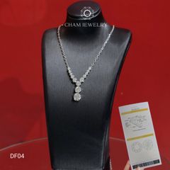 Dây Chuyền CHAM JEWELRY DF04, Full Moissanite Cao Cấp (Barcode TFM41)