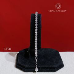 Lắc Tay LT08 CHAM JEWELRY , Lắc Bi Đều 4.0mm (Barcode TLBC822).