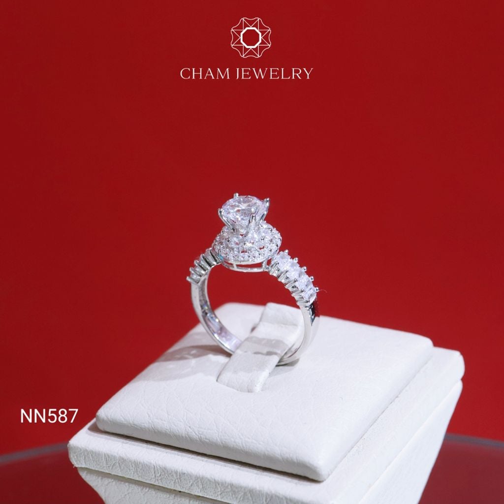 Nhẫn NN587 CHAM JEWELRY, Chủ 6.0mm (Barcode CEN35)