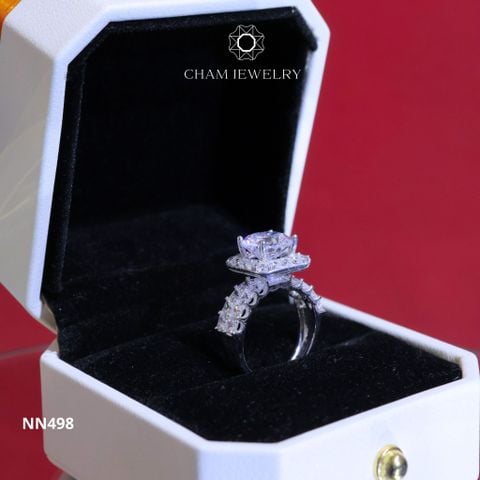 Nhẫn Nữ NN498 CHAM JEWELRY, Chủ 9.0mm (Barcode TNN1410).