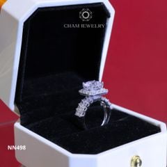 Nhẫn Nữ NN498 CHAM JEWELRY, Chủ 9.0mm (Barcode TNN1410).