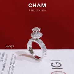 Nhẫn Nữ NNV37 Vàng 10k Chủ 5.4 Kim Cương Lab Grown Diamond