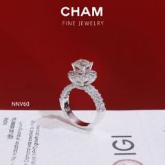 Nhẫn Nữ NNV60 Vàng 10k Chủ 7.2 Kim Cương Lab Grown Diamond