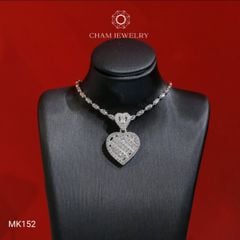Mặt Dây Chuyền MK152 CHAM JEWELRY, Trái Tim Full Đá (Barcode TMA799).