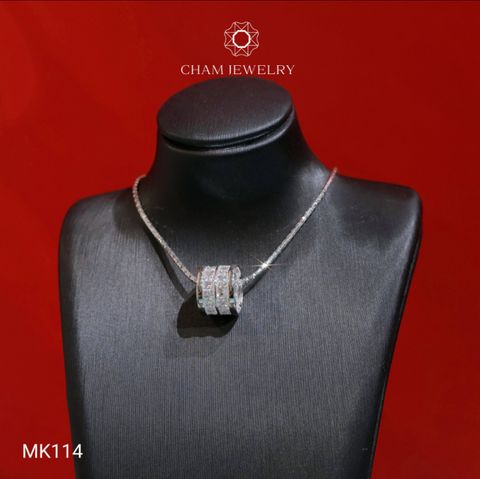 Mặt Dây Chuyền MK114 CHAM JEWELRY, Mặt Xỏ Kiểu Đồng Tiền (Barcode TMX409)