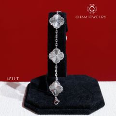 Lắc Tay LF11 CHAM JEWELRY, Lắc 4 Lá Chạm Máy (Barcode OLT04)