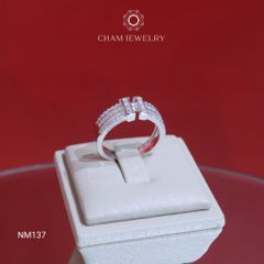 Nhẫn NM137 CHAM JEWELRY, Nhẫn Chữ H Bản 5.5mm (Barcode CNNAM47).