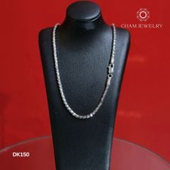 Dây Chuyền DK150 CHAM JEWELRY, Dây Mì Tròn Full Xoắn Bản 2.0mm ( Barcode TDY684 - TDY702 ).