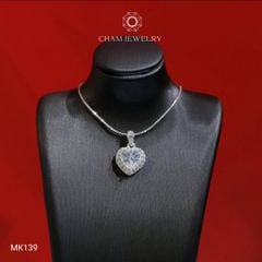 Mặt Dây Chuyền MK139 CHAM JEWELRY, Mặt Trái Tim Chủ 8.0mm (Barcode TMA1948)