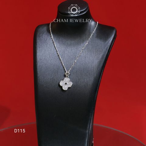 Dây Chuyền D115 CHAM JEWELRY, Dây Cỏ 4 lá (Barcode TDKM471)