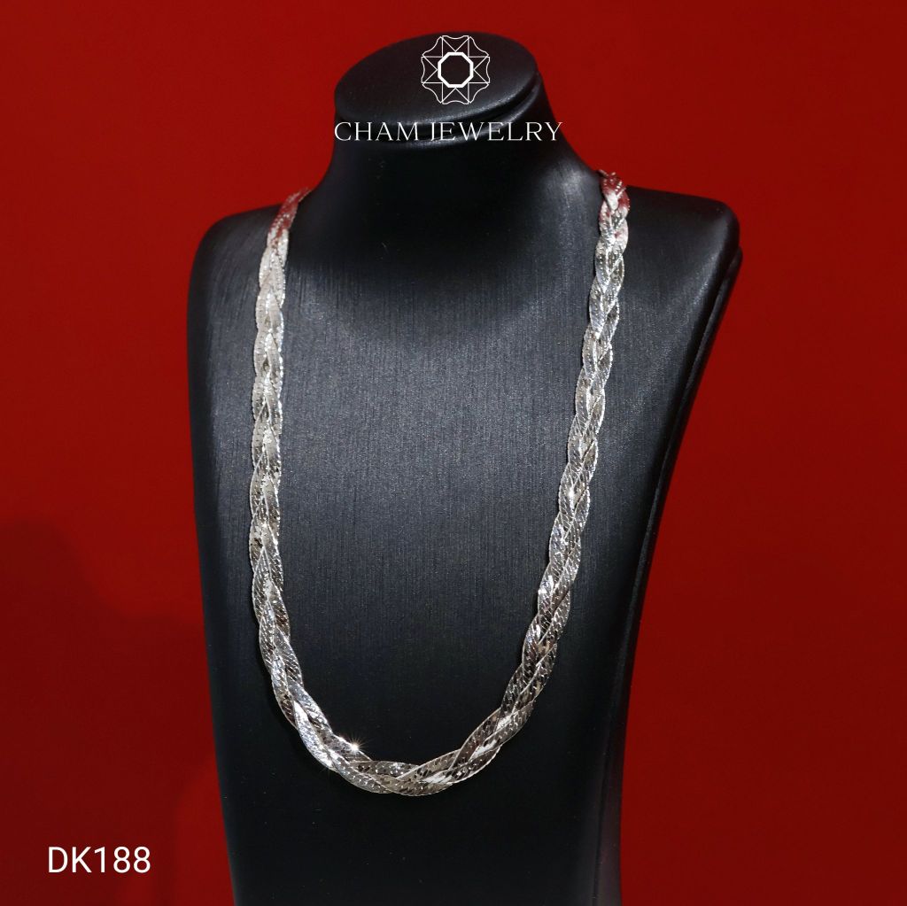 Dây Chuyền CHAM JEWELRY DK188, Dây 3 Bính Tròn ( C-DC(E3) ).