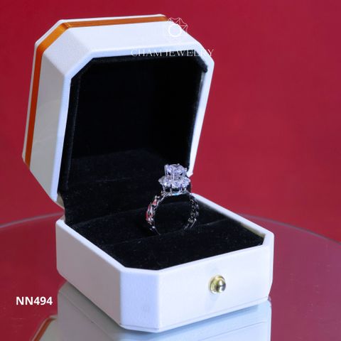 Nhẫn Nữ NN494 CHAM JEWELRY, Chủ 6.5mm (Barcode TNN1166).