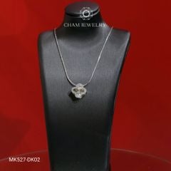 Dây Chuyền MK527-DK02 45cm CHAM JEWELRY, Mặt Cỏ 4 Lá 12mm.