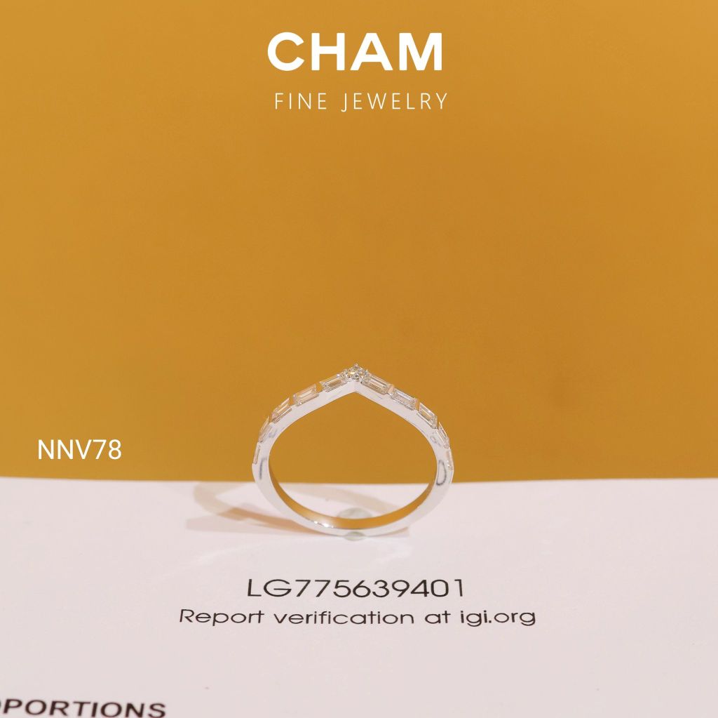 Nhẫn Nữ NNV78 Vàng 10k Kim Cương Lab Grown Diamond