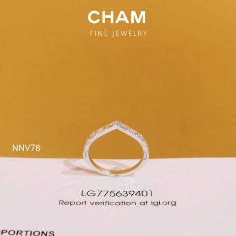 Nhẫn Nữ NNV78 Vàng 10k Kim Cương Lab Grown Diamond