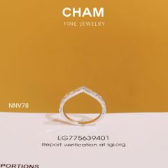 Nhẫn Nữ NNV78 Vàng 10k Kim Cương Lab Grown Diamond