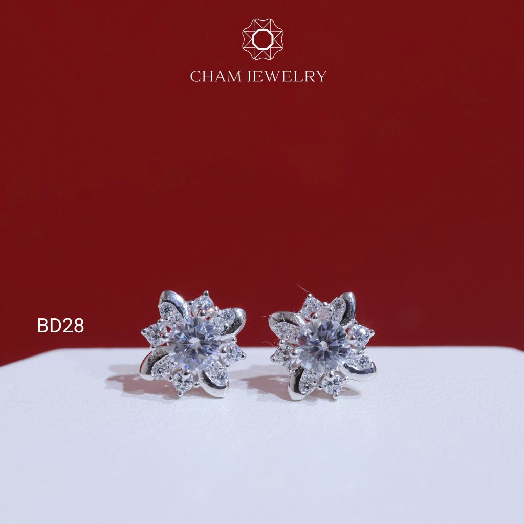 Hoa Tai CHAM JEWERLY BD28, Chủ 4.5mm (Barcode TBD1456)