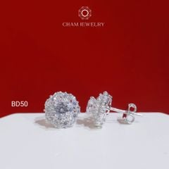 Hoa Tai BD50 CHAM JEWELRY, Chủ 4.5mm (Barcode TBD1678).