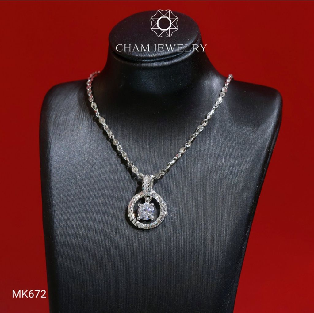 Mặt Dây Chuyền MK672 CHAM JEWELRY Chủ 5.0mm (Barcode TMA1692).