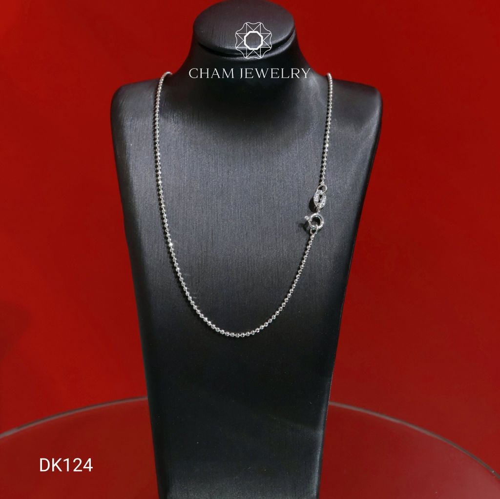 Dây Chuyền DK124 CHAM JEWELRY, Dây Bi 1.2mm (Barcode CDYR73).