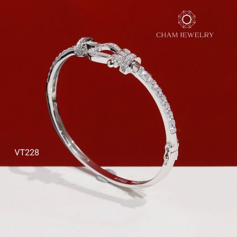 Vòng Tay VT228 CHAM JEWELRY, Vòng Kiểu Bản 3.0mm (Barcode TV207).