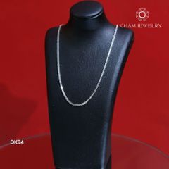 Dây Chuyền CHAM JEWELRY DK94, Dây Mì Hộp Vuông 1.2mm (Barcode CDYR0399-TDY844).